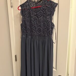 Miusol Blue Lace Prom Dress